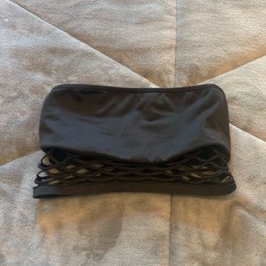 vs pink black tube top/ strapless bra- BRAND NEW